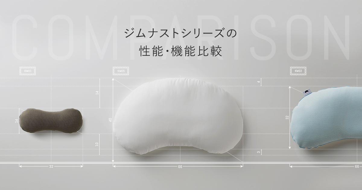 ジムナストシリーズの性能・機能比較|枕のキタムラ 枕・寝具 ジムナストシリーズの性能・機能比較|枕のキタムラ 枕・寝具